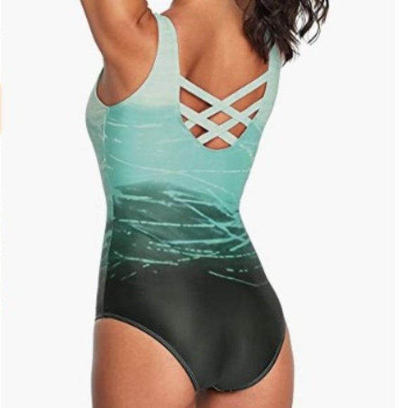 Women's One Piece Athletic Training Swimsuits Swimwear Bathing Suit NEW - Picture 2 of 11